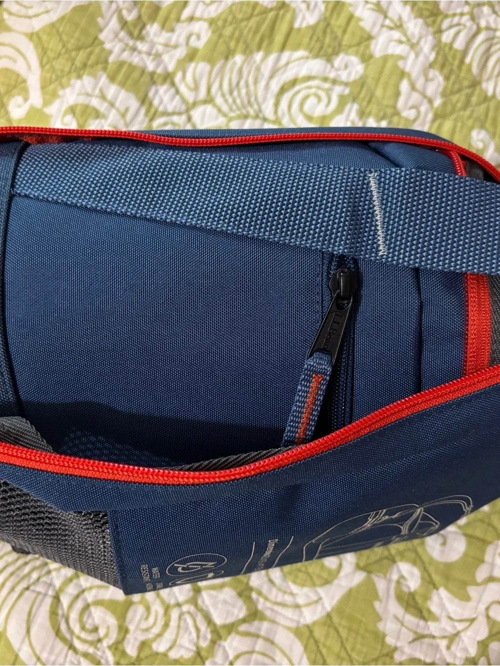L L Bean Adventure Duffel & Carry Case Medium 35L Blue Water Resistance NWT